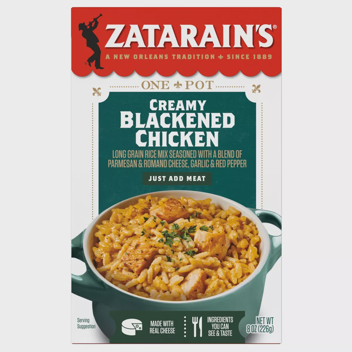 Zatarains Blackened Chicken Rice Mix 8oz