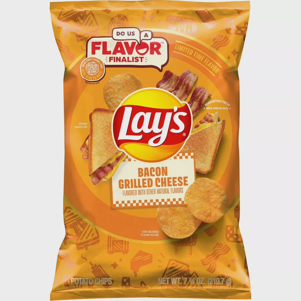 Lay's Bacon Grilled Cheese Potato Chips 7.75 oz.