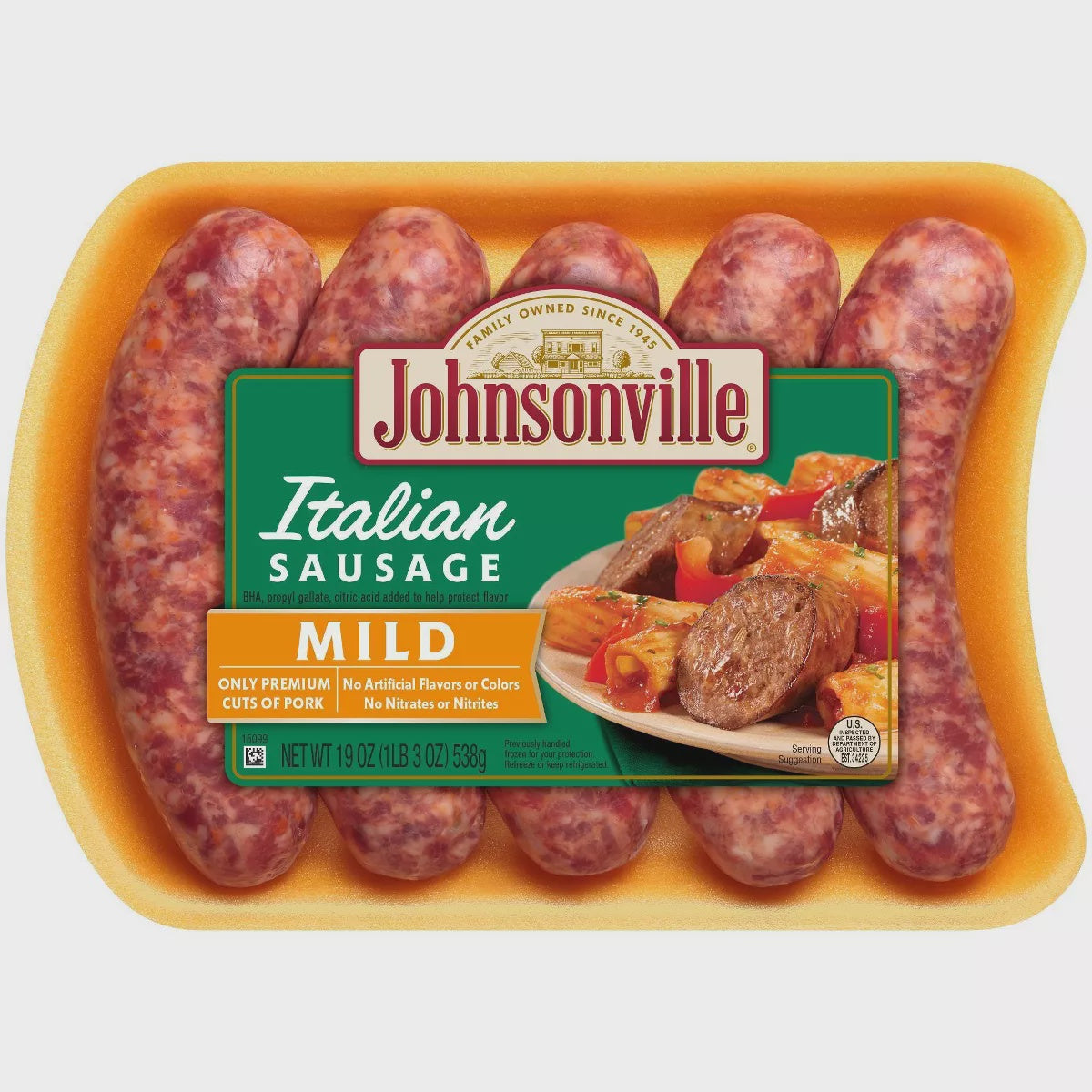 Johnsonville Mild Italian Sausage 19oz