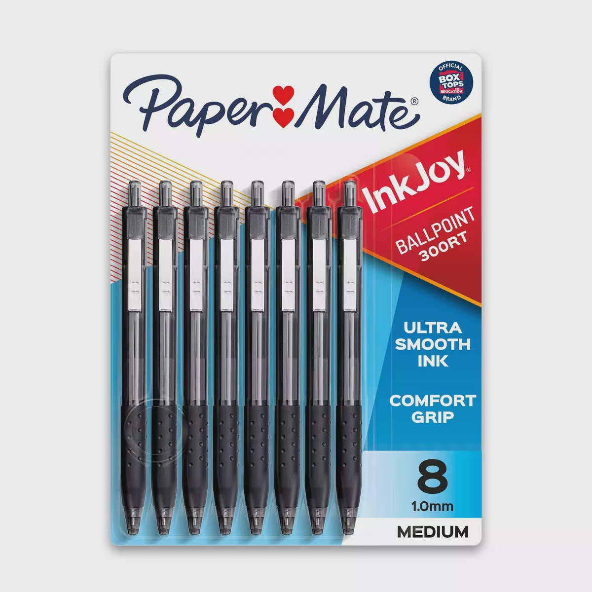 Paper Mate Black Ballpoint Pen 8ct retractable