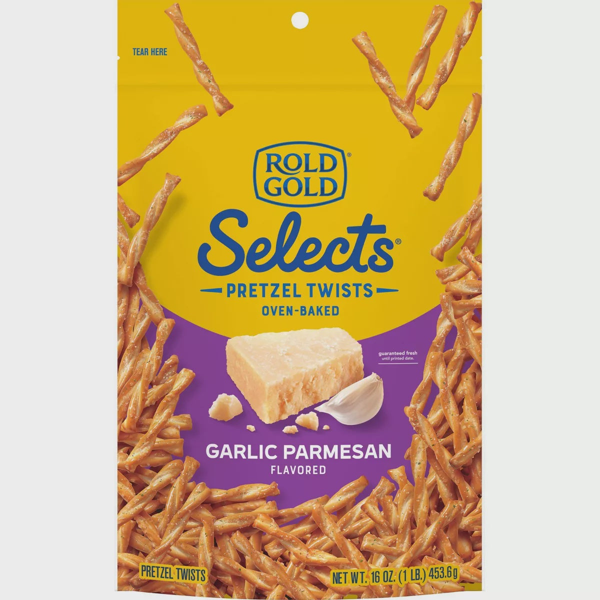 Rold Gold Garlic Parmesan pretzels 16 oz.