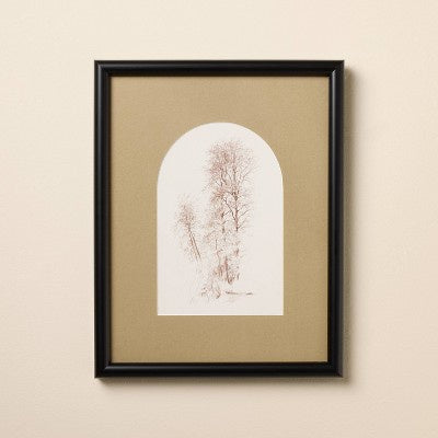 H&H Framed Wall Art Sepia Trees