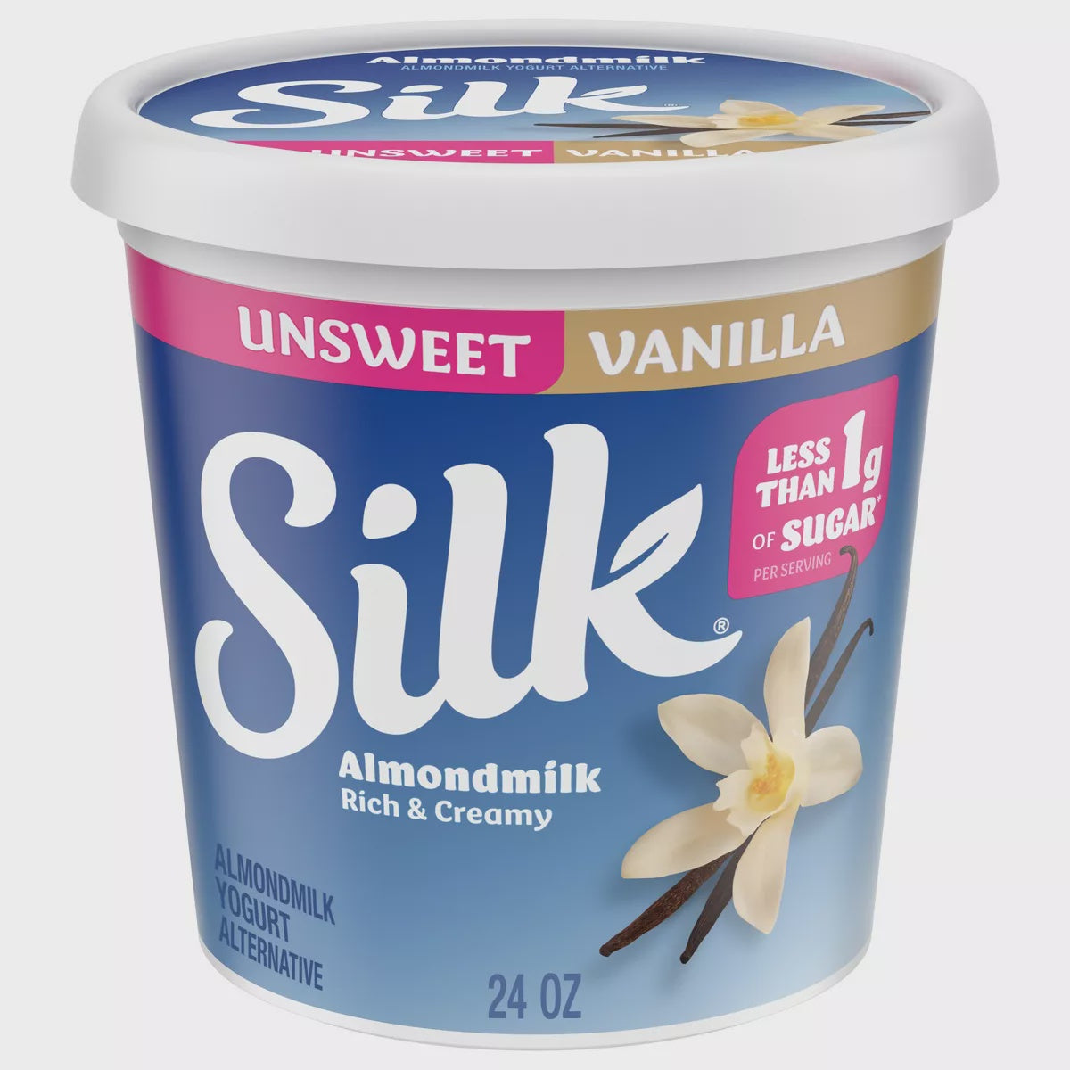 Silk Almond Milk Unsweetened Vanilla Yogurt 24oz