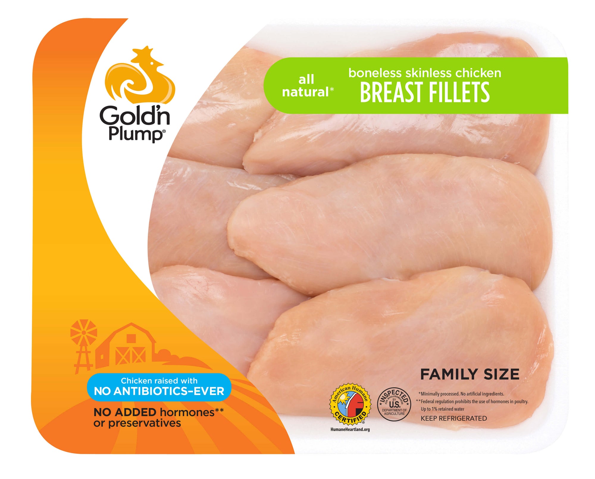 Chicken, Gold N Plump Chicken Breast Pieces $3.99/lb