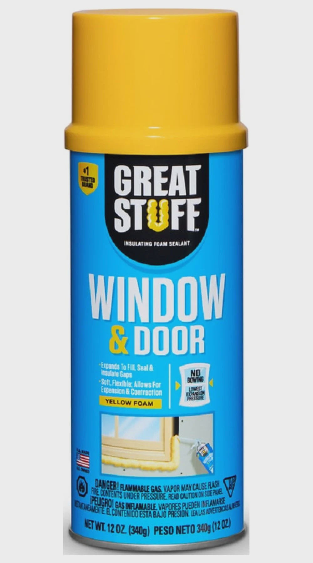 Great Stuff Window & Door Spray Foam Insulation 12oz