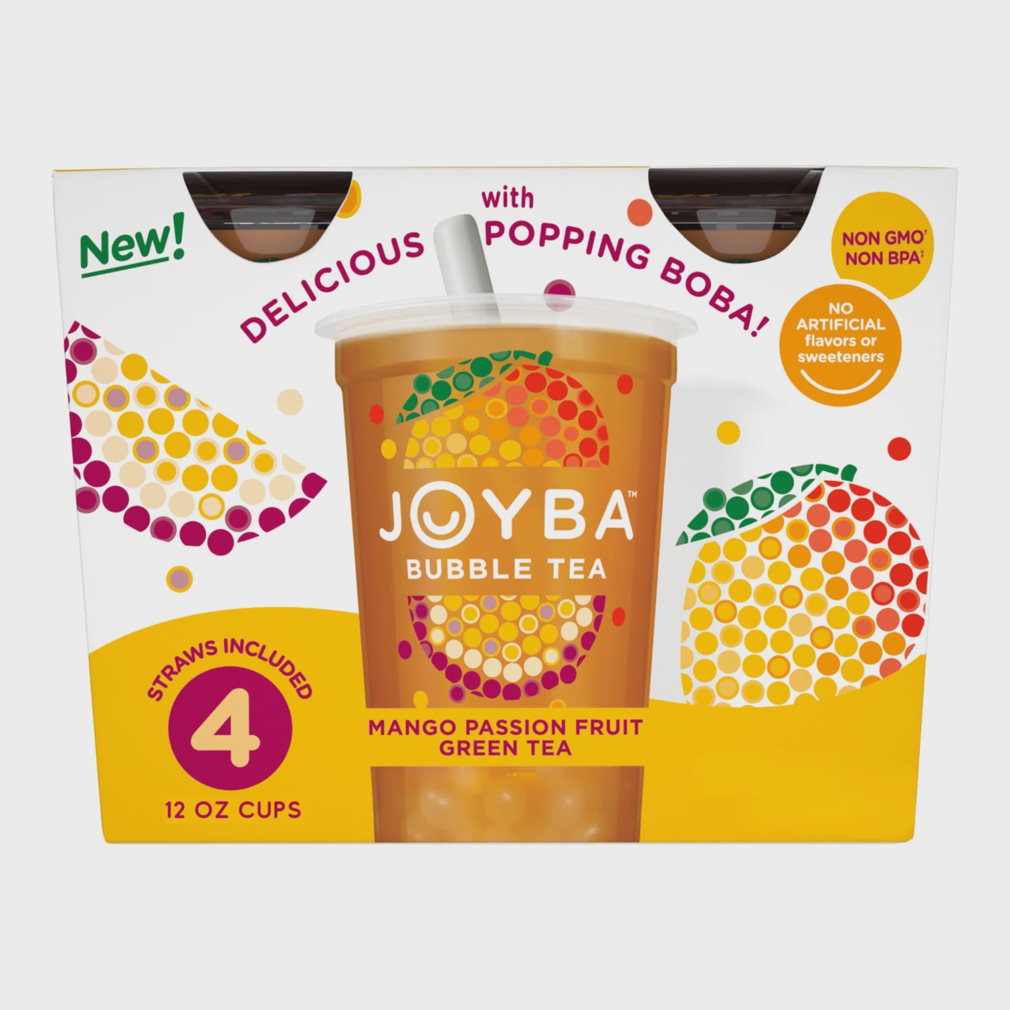 Joyba Bubble Tea Mango PassionFruit 4pk