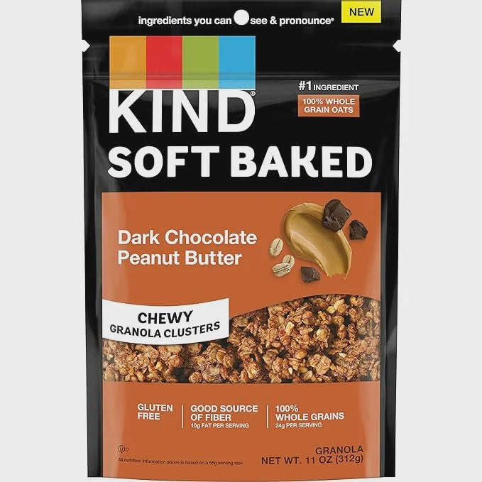 Kind Soft Baked Dark Chocolate Peanut Butter Granola 4.25oz