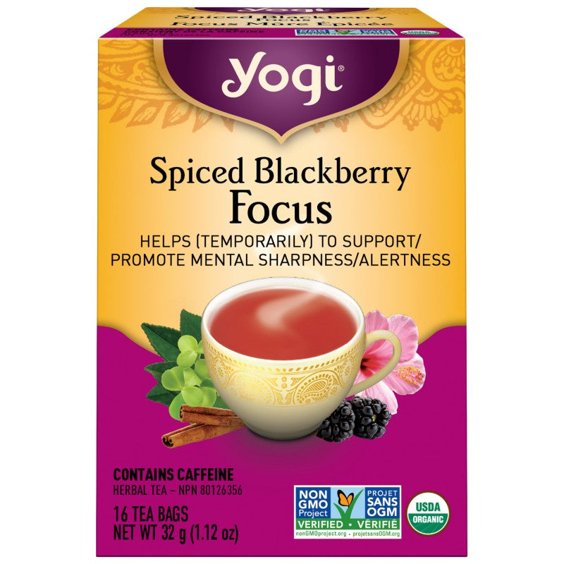 Yogi Spiced Blackberry Focus Tea 16 bags