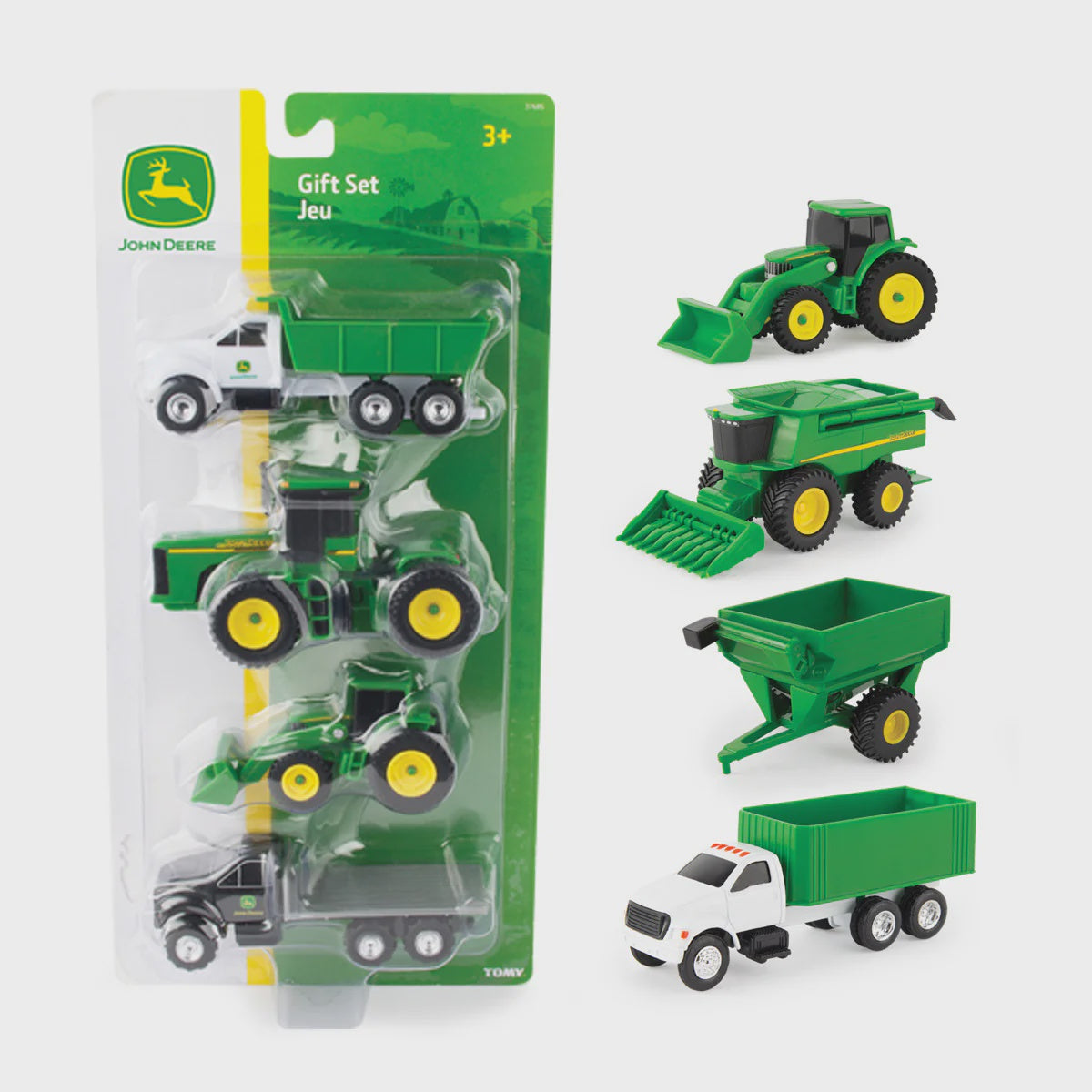 Tomy John Deere 4 Piece Carded Set