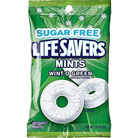 Lifesaver Sugar Free  Wint O Green 2.75oz