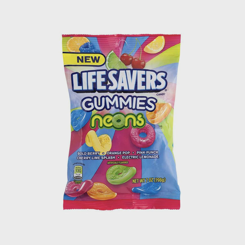 Lifesaver Gummies Neons 7oz bag