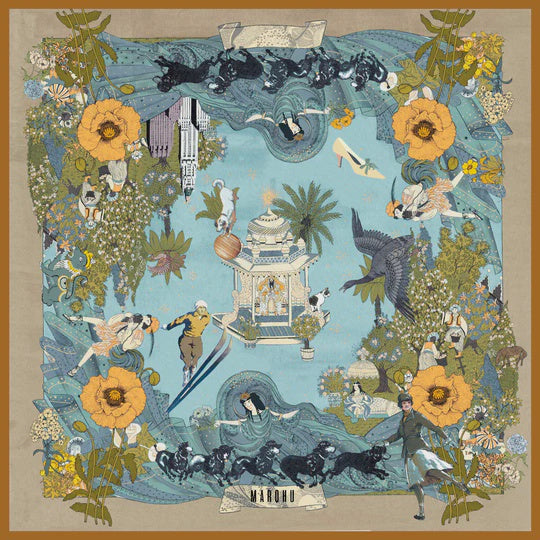 Marqhu Papavero Tan Scarf 90cm