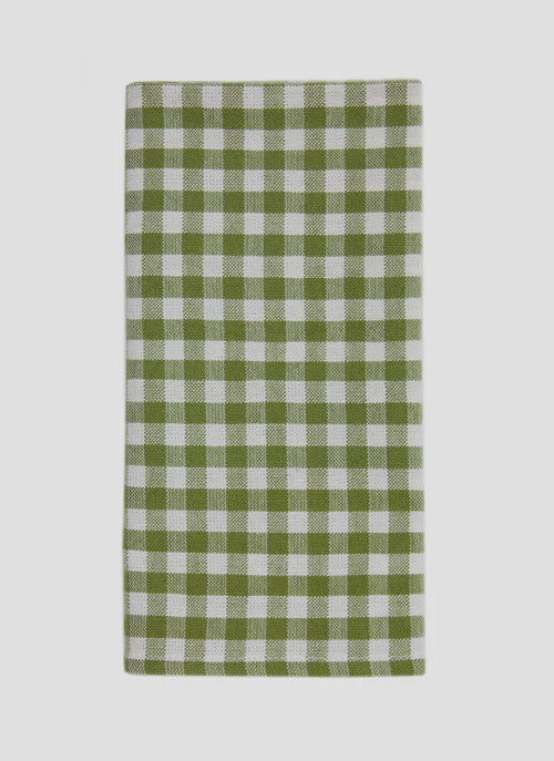 H&H Olive Checked Napkins 16ct
