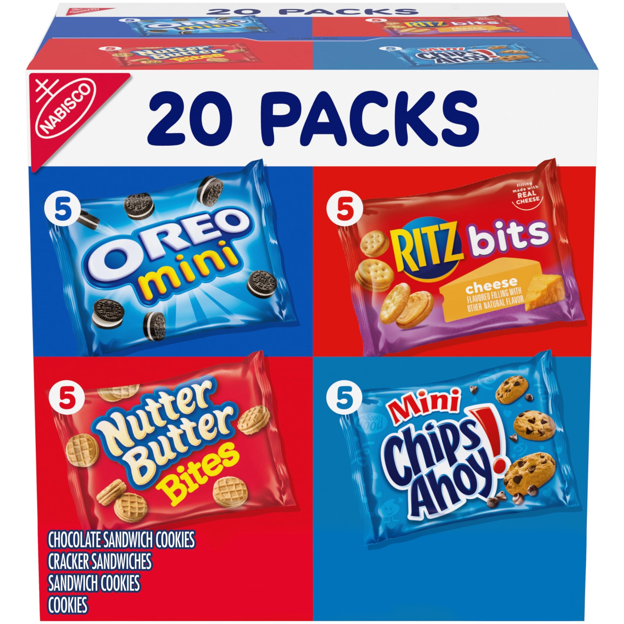 Nabisco Mini Cookie & Cracker Variety Pack 20ct