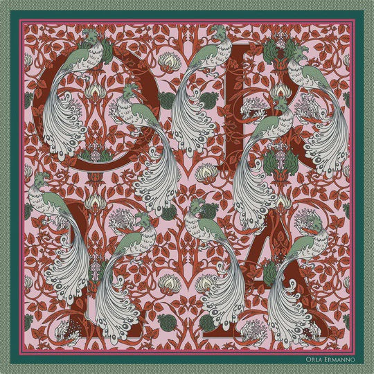 Orla Ermanno Morrisey Green Scarf 90cm