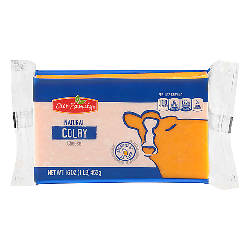 Our Family Cheese Block Natural Colby 16oz