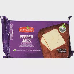 Our Family Cheese Block Pepper Jack 16oz