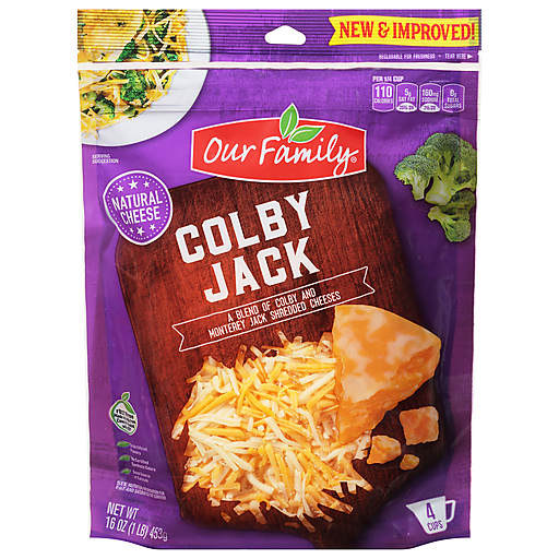 Our Family Cheese Shredded  Colby Jack  16oz