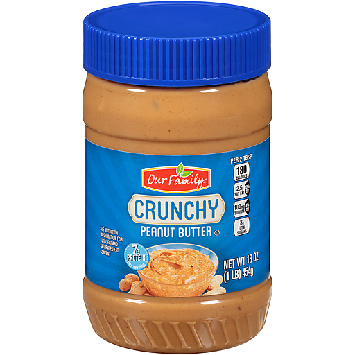 Our Family Crunchy Peanut Butter 16oz
