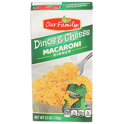 Our Family Dinos & Cheese Dinner 5.5oz