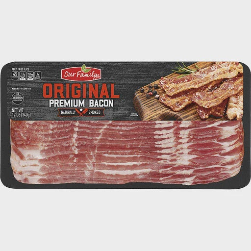 Our Family Regular Sliced Bacon 16oz
