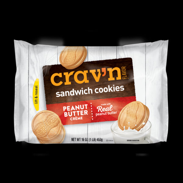 Crav'n Flavor Peanut Butter Sandwich Cookie 16oz