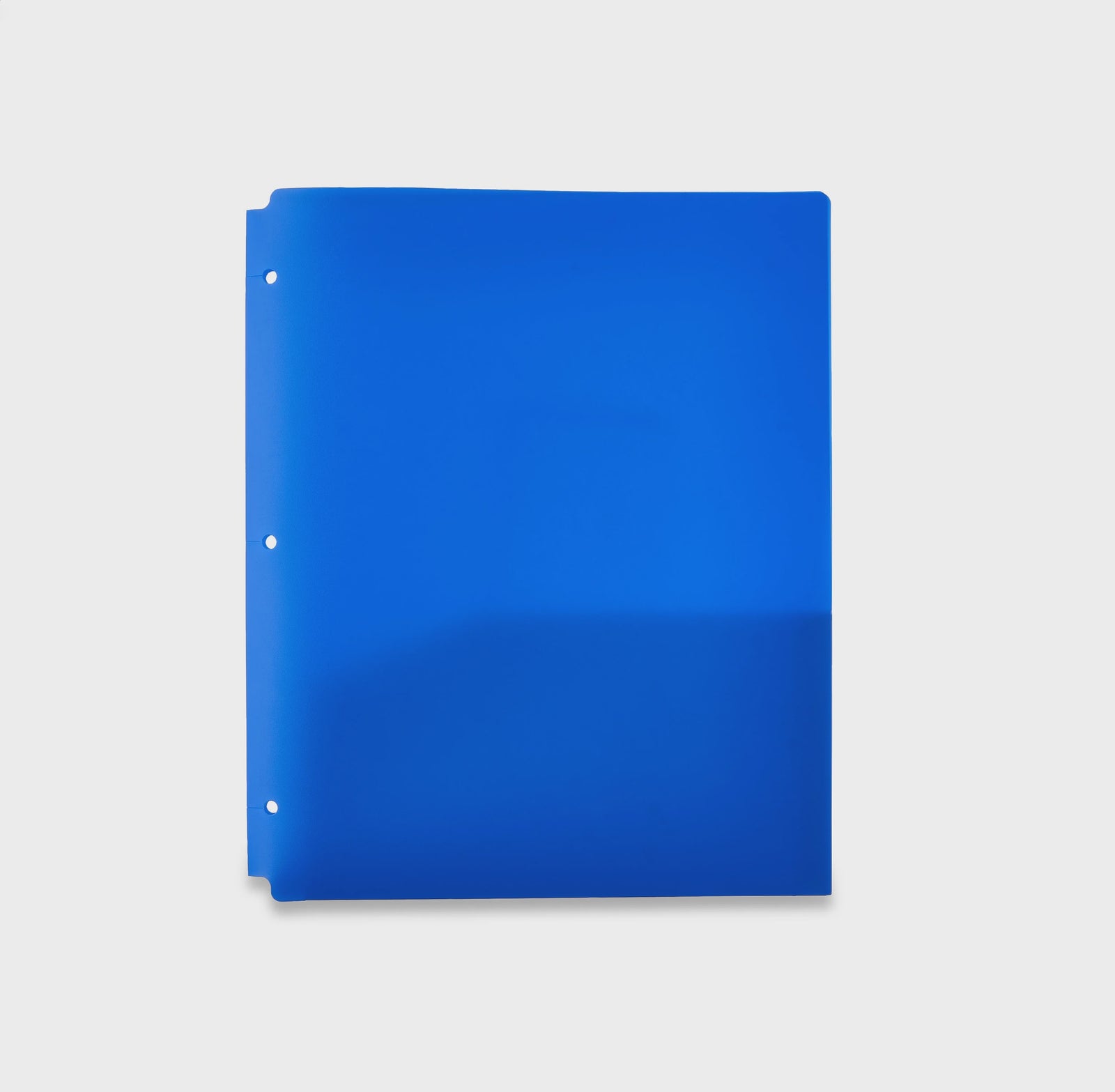 Pen & Gear Plastic Folder w/pockets Blue