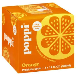 Poppi Prebiotic Soda Orange 12oz