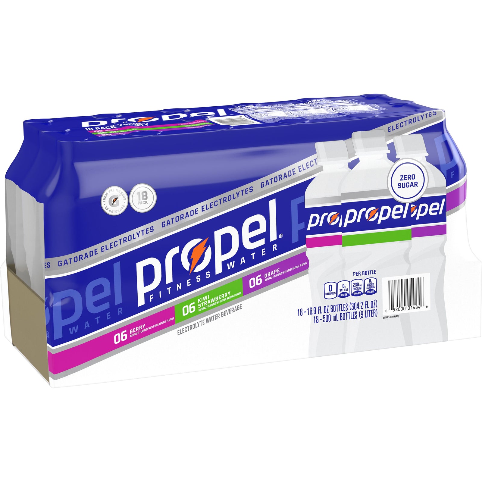 Propel Zero Sugar 16.9oz Variety 18 pk - B/KS/G