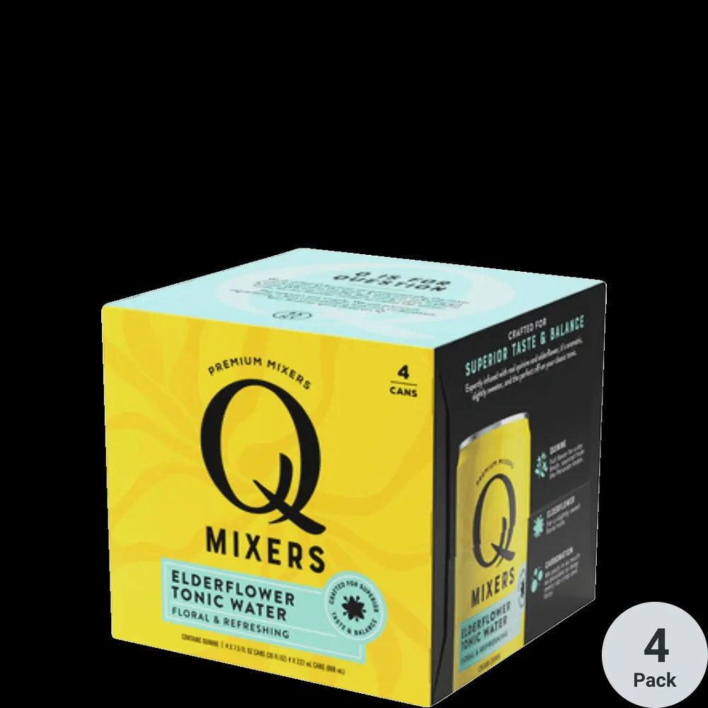 Q Mixers Elderflower Tonic Water 4pk