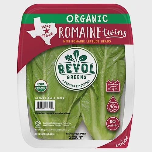 Revol Organic Romaine Twins Lettuce 2ct