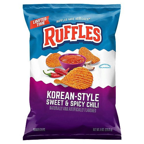 Ruffles Korean Style Potato Chips 8 oz.