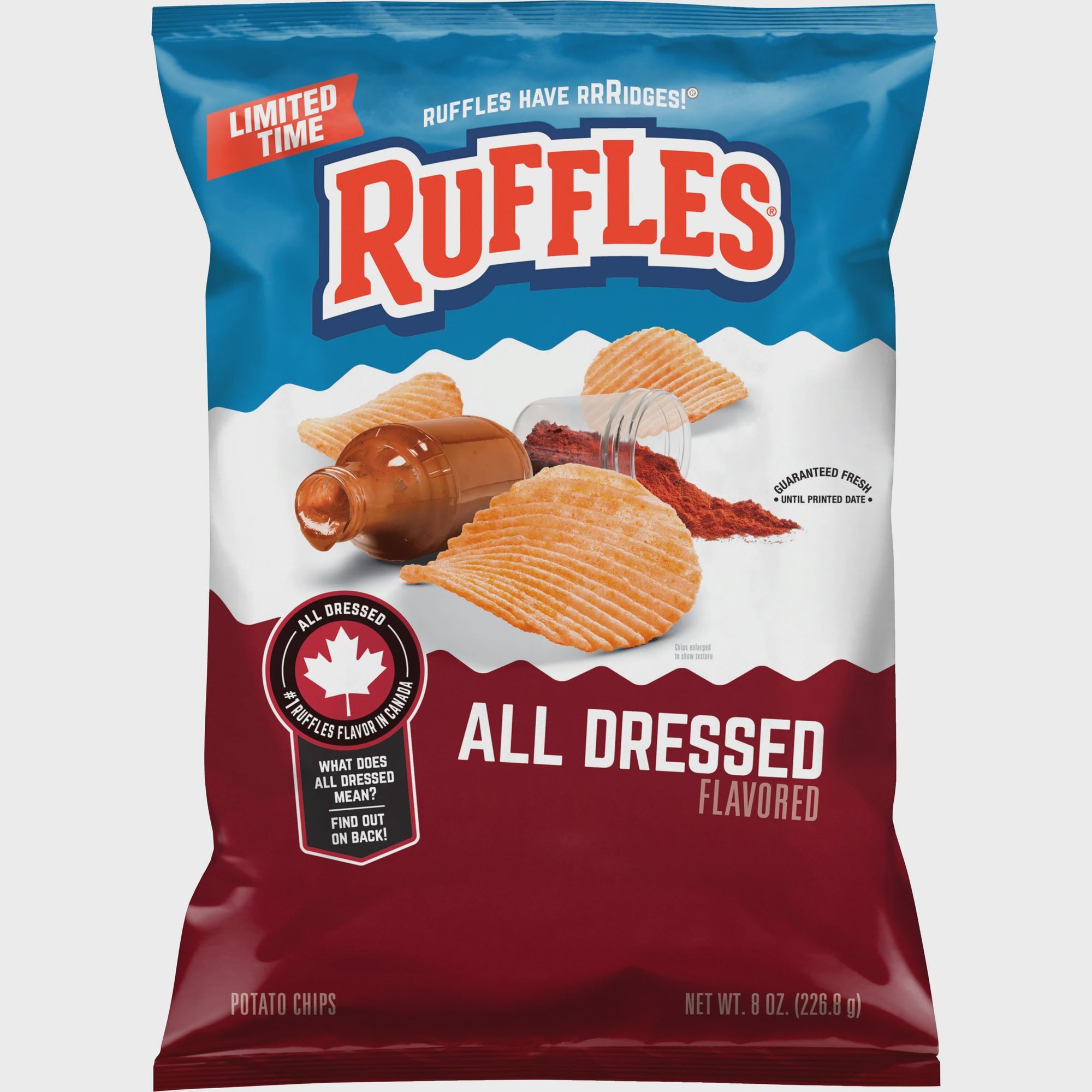 Ruffles All Dressed Potato Chips 8 oz.