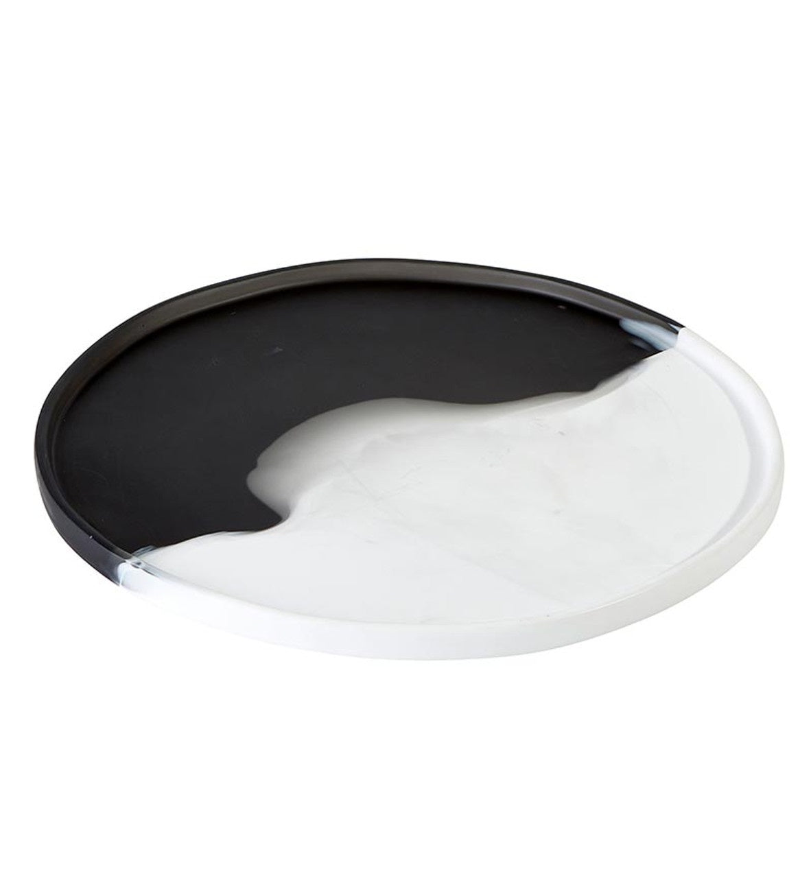 Santa Barbara Resin Tray Charcoal & White