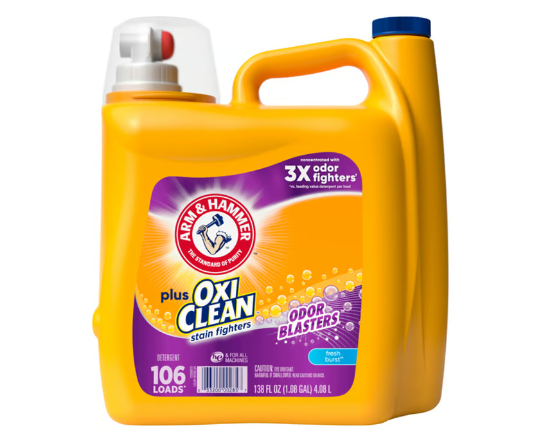 Arm & Hammer Oxiclean Liquid Laundry Detergent 138oz