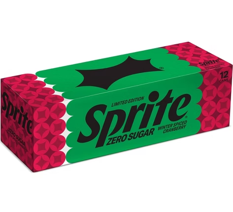 Sprite Zero Sugar Winter Spiced Cranberry 12pk