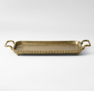 Threshold Brass Twisted Handle Tray