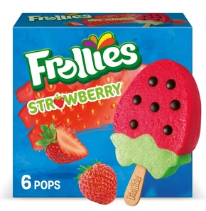 Frollies Fruity Ice Pops Strawberry 6ct