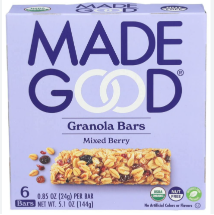 Made Good Granola Bars Mixed Berry  6 Pack