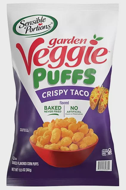 Garden Veggie Puffs Crispy Taco Flavor 13.5 oz.