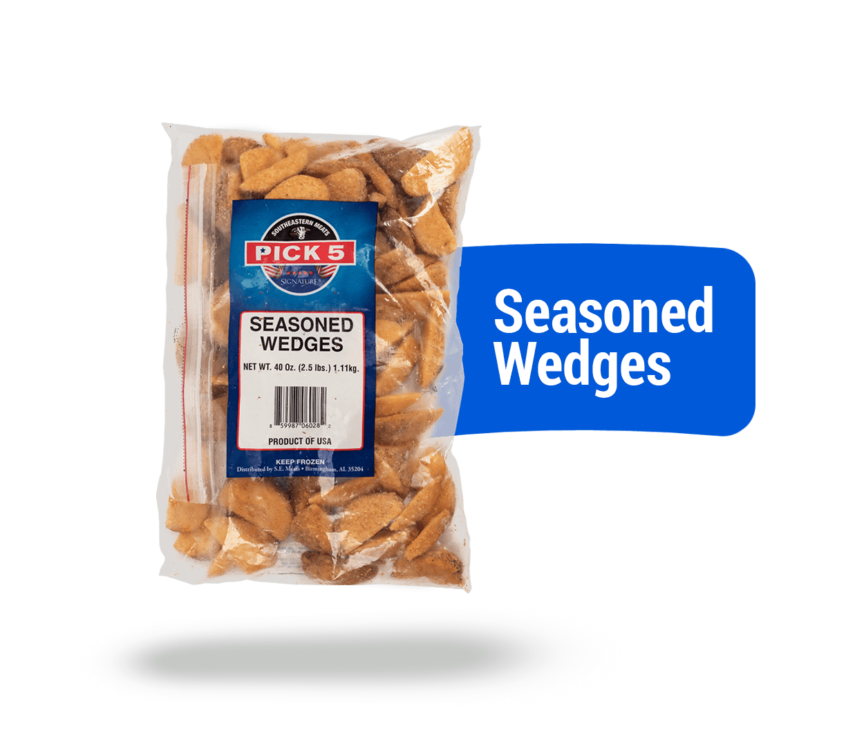 Southeastern Seasoned Potato Wedges 2.5lbs