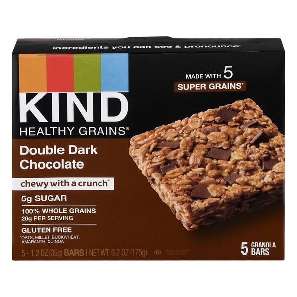 Kind Snack Bar Double Dark Chocolate 5ct