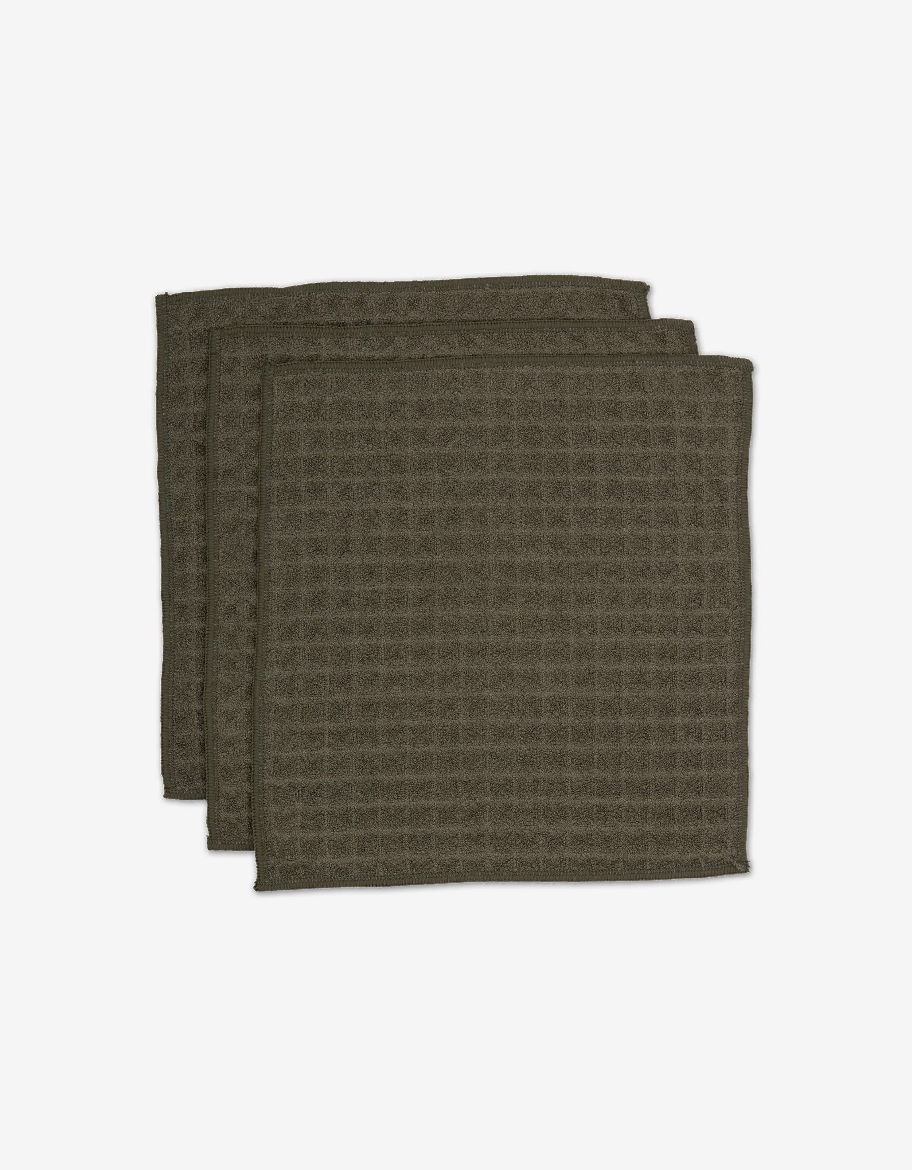 Geometry Forest Waffle Wash Cloth Set 3pk