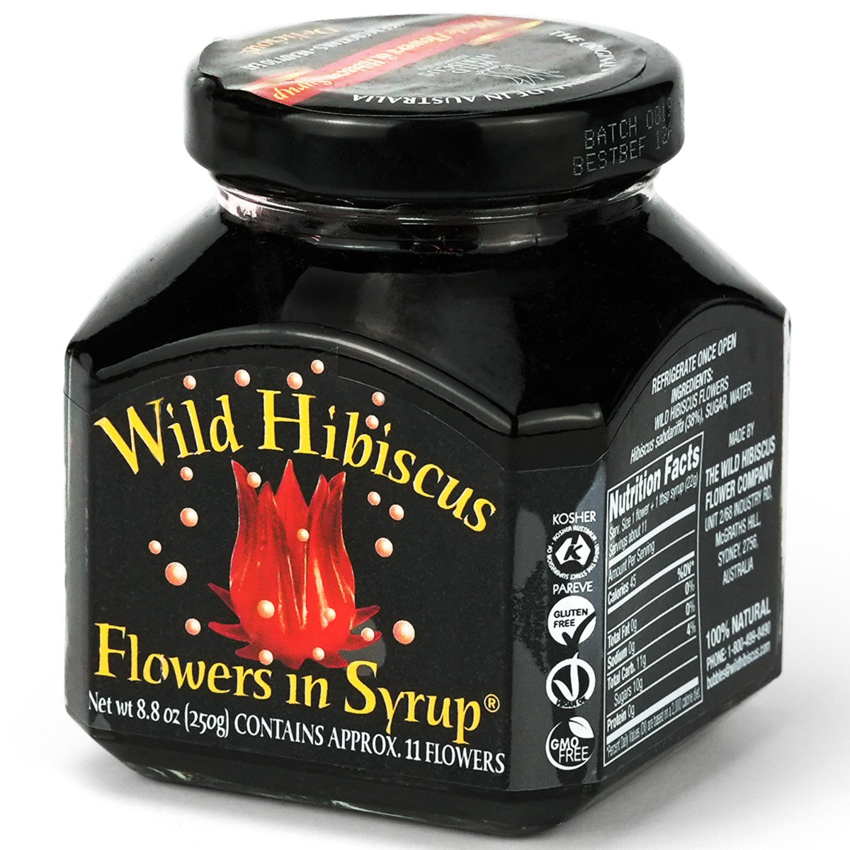 Wild Hibiscus Flowers in Syrup 8.8oz