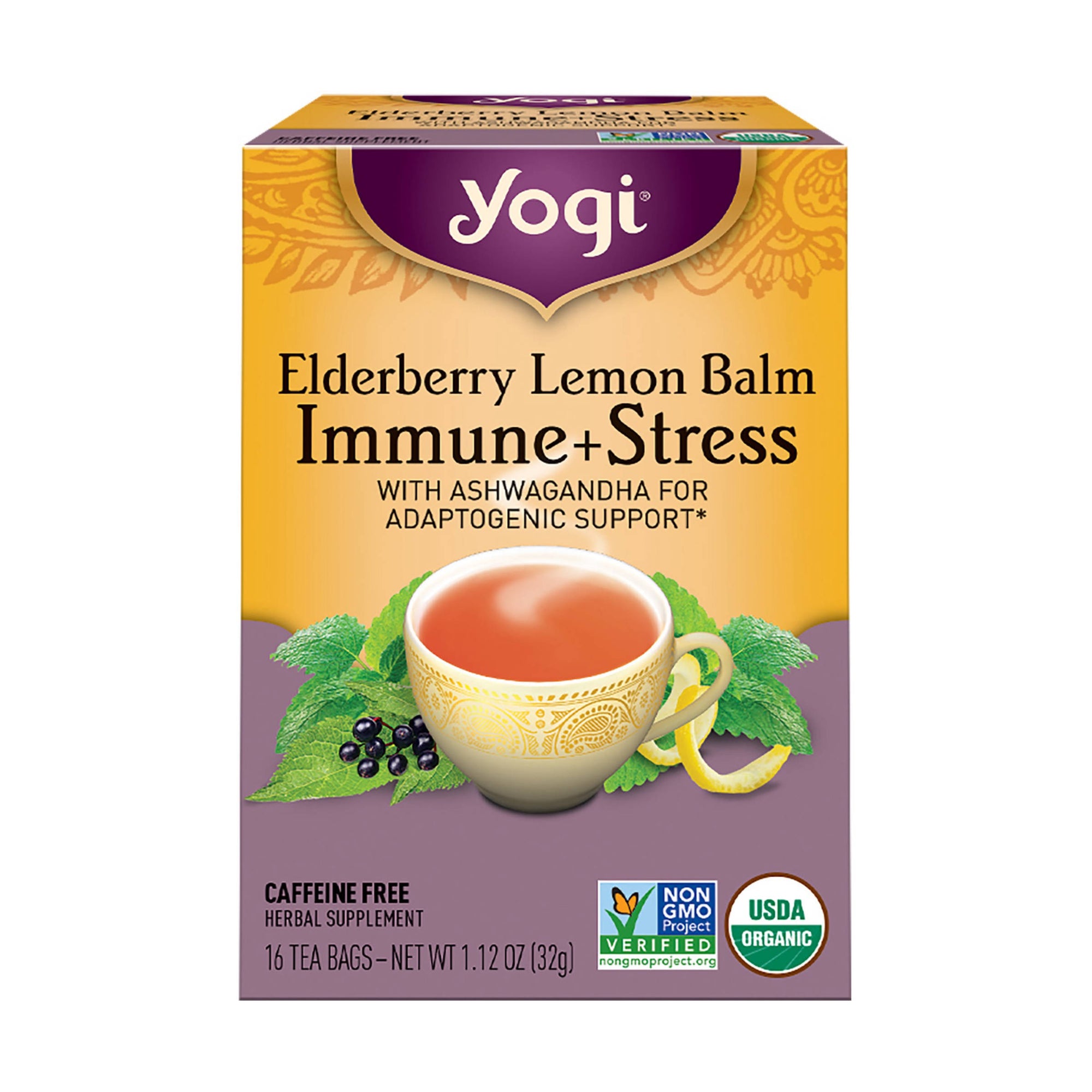 Yogi Elderberry Lemon Balm Immune 16 bags