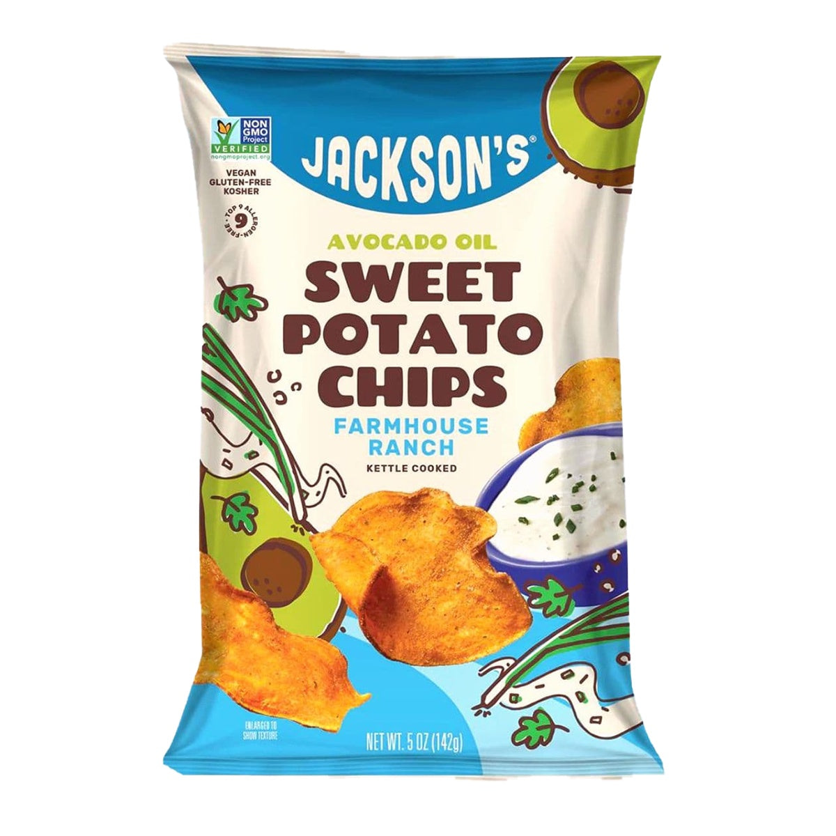 Jackson's Sweet Potato Chips Farmhouse Ranch  5oz.