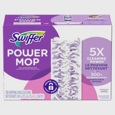 Swiffer Power Mop Pad Refills 5 ct