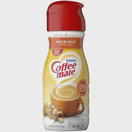 Coffee Mate Creamer Hazelnut shelf stable 16oz