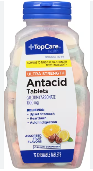 TopCare Ultra Strength Antacid Asst Flavors 72ct