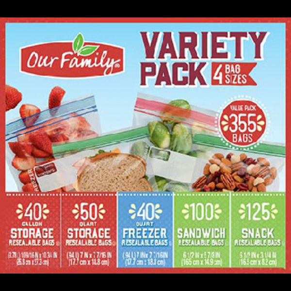 Our Family Variety Pack Bags 355ct